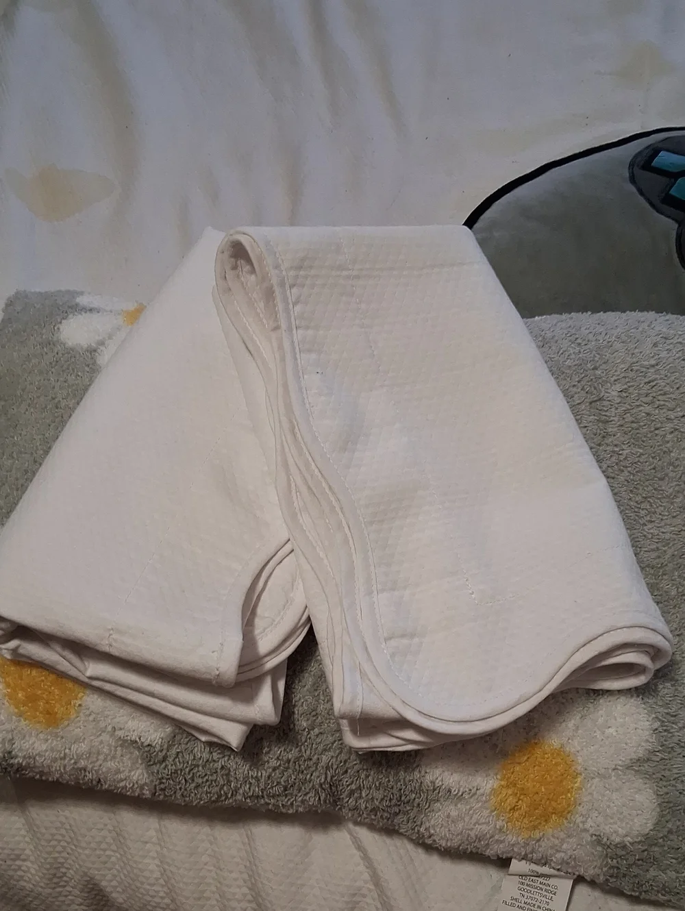 White Quilted Pillow Protector - Soft Home Bedding